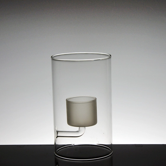 unique double wall glass cup