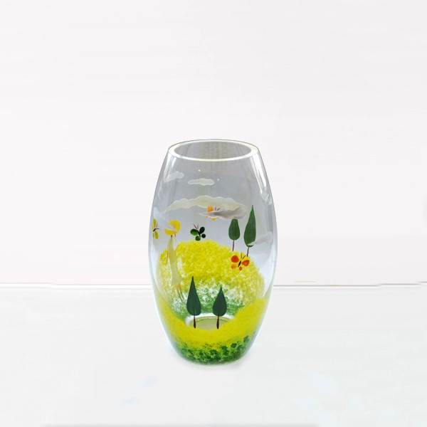 hand painted candle holders