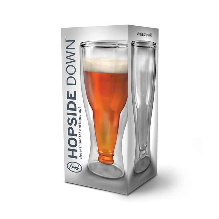 beer glass hop side down