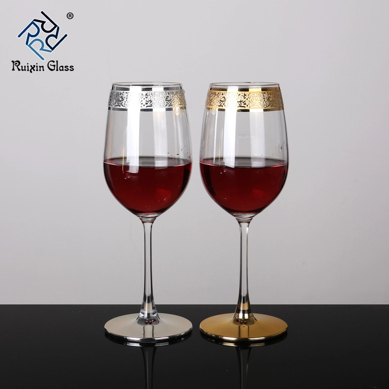 10 Customization Gold Rimmed Wine Glasses