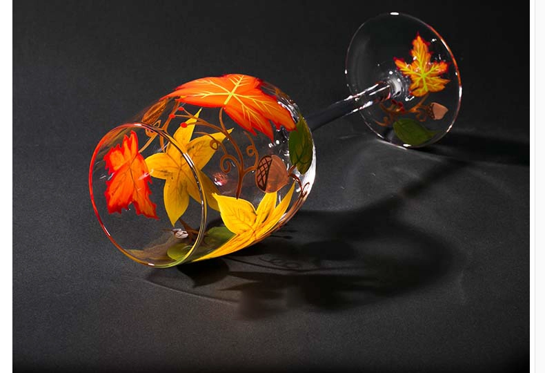 personalised painted wine glasses