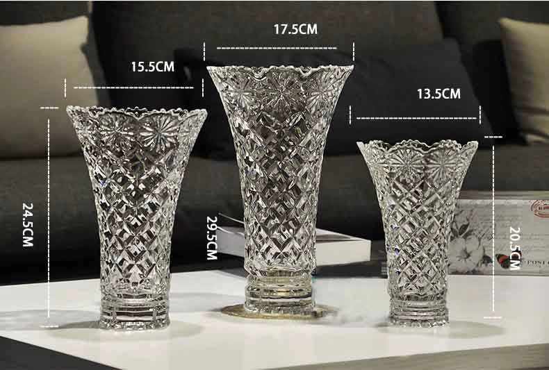 White glass vase