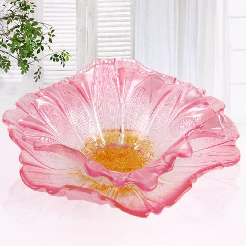 sunflower shaped glass fruit