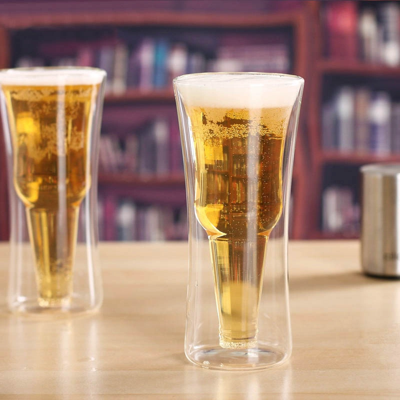 personalised double wall beer glasses