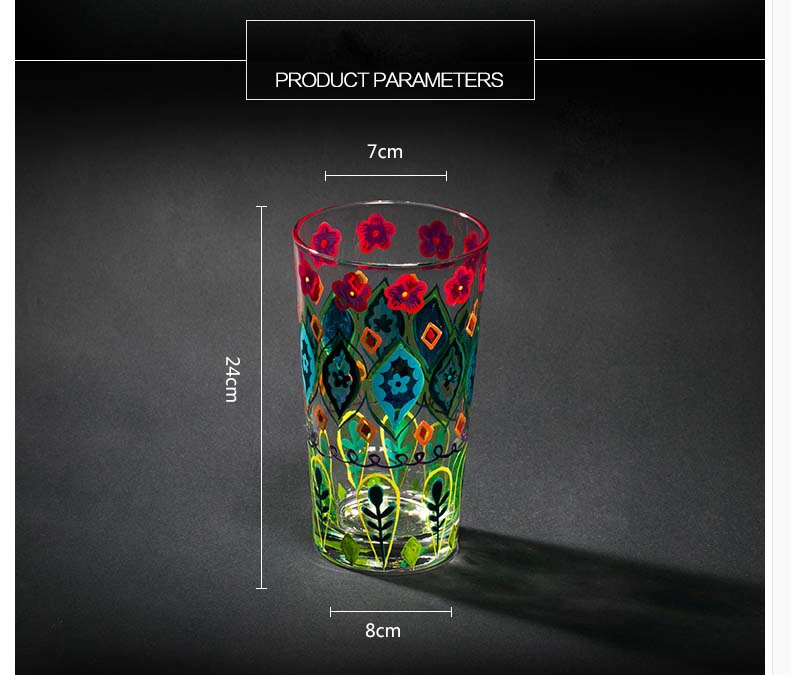 painted glass cup