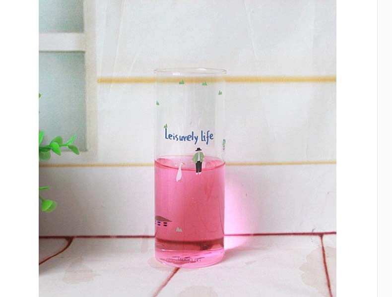 Colored drinking glasses