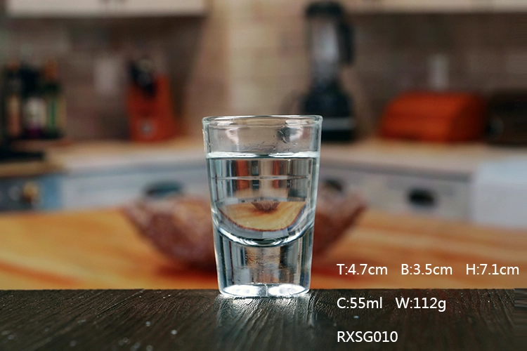 Cheap 2oz thick bottom shot glass