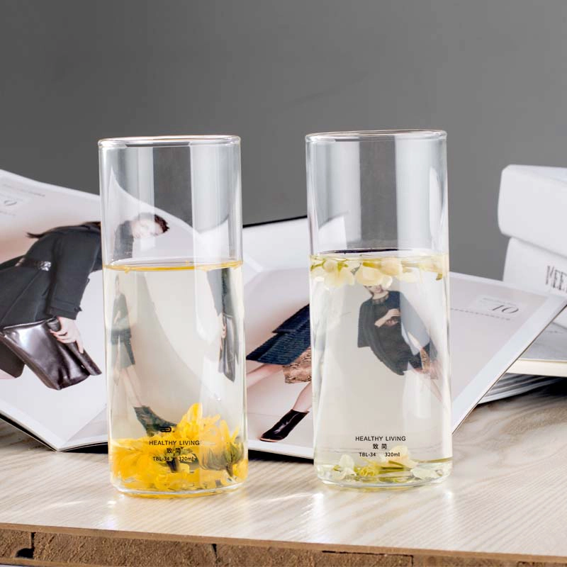 clear glass cups