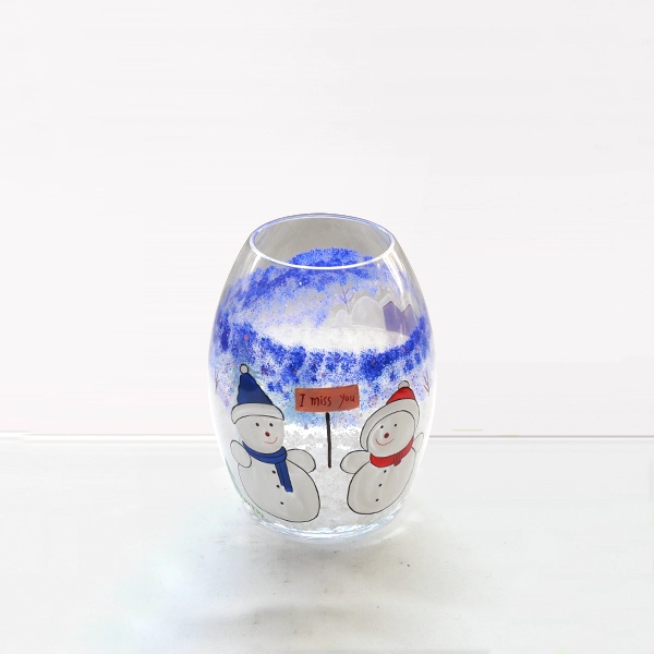 hand painted candle holders