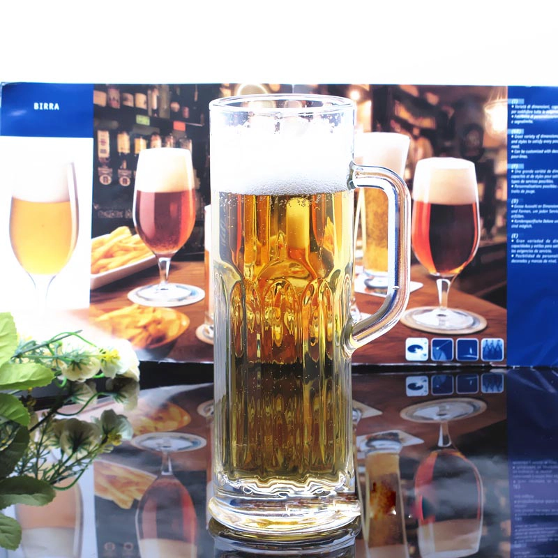 large glass beer mug