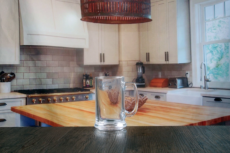 Beer Tankard Glass With Handle
