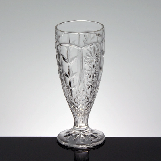Unique personalized Ice cream glass bowl glass cup set clear glass cups wholesaler