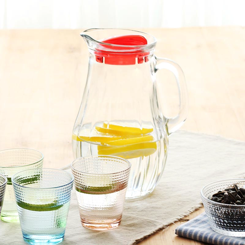 glass cold water pot set