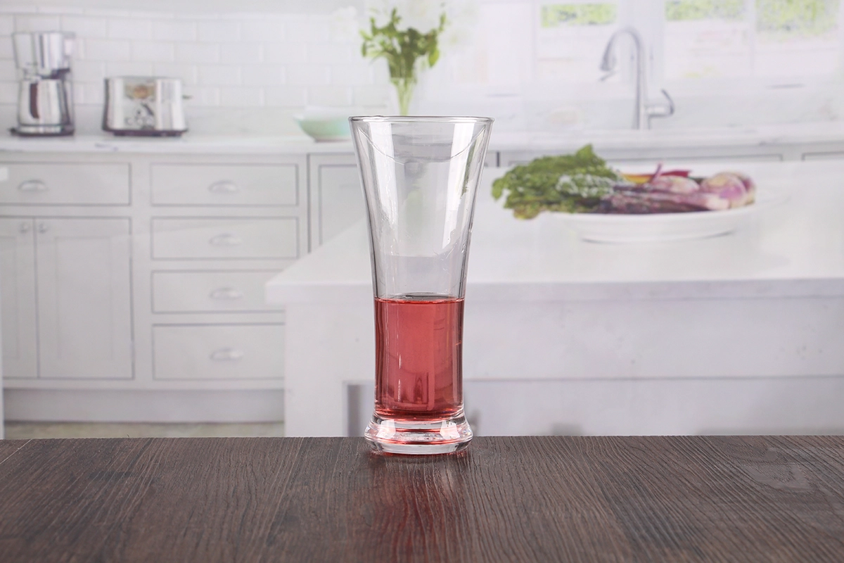 Wide mouth beer glasses