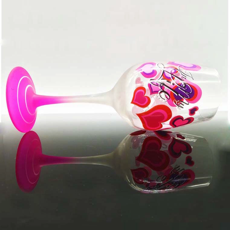 painted wine glass