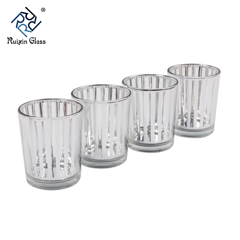CD017 New Fashion Custom Logo Glass Tea Light Candle Holder Supplier From China
