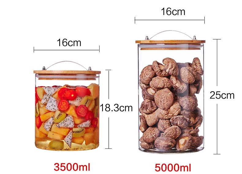 glass kitchen jars