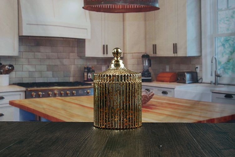 Glass candle stick holders