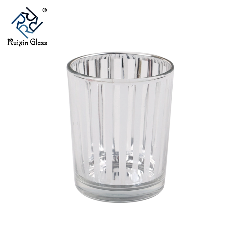 CD017 New Fashion Custom Logo Glass Tea Light Candle Holder Supplier From China