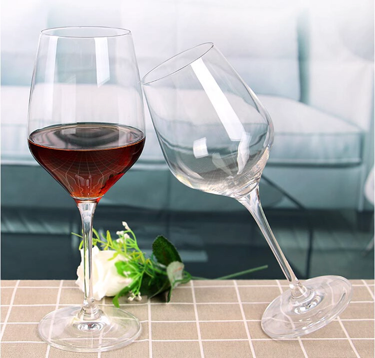 Long stem wine glasses