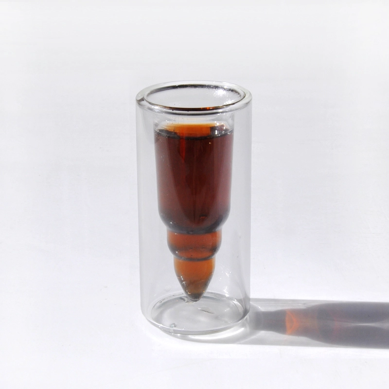 2016 new popular personalized glass beer mug double walled beer glass creative shot glass wholesale