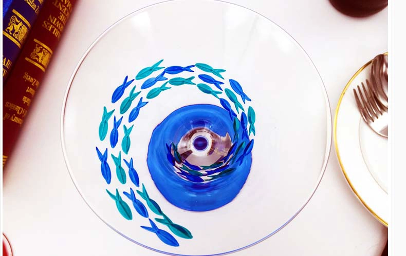 hand painted martini glasses