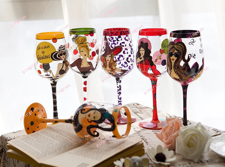 Handmade gold crystal glass