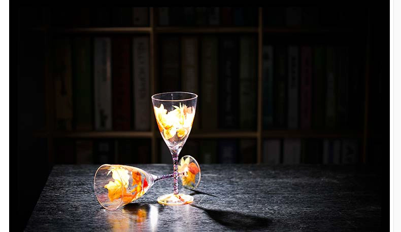 hand painted wine glass