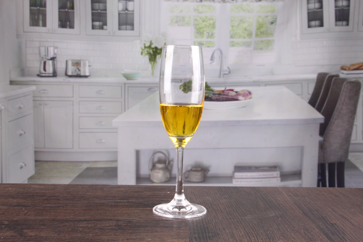 Champagne crystal glasses