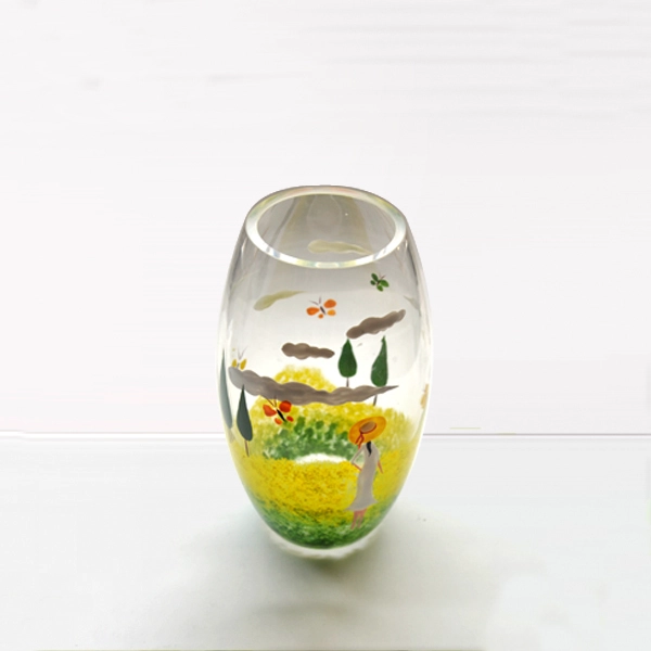 hand painted candle holders