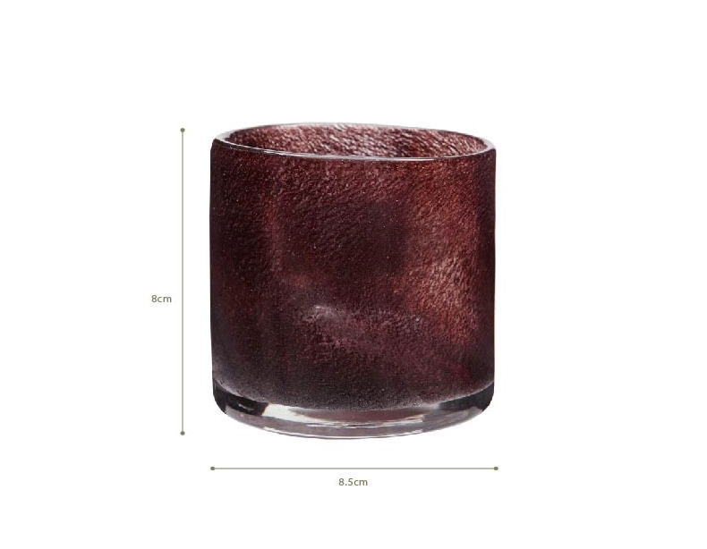 small glass candle holders