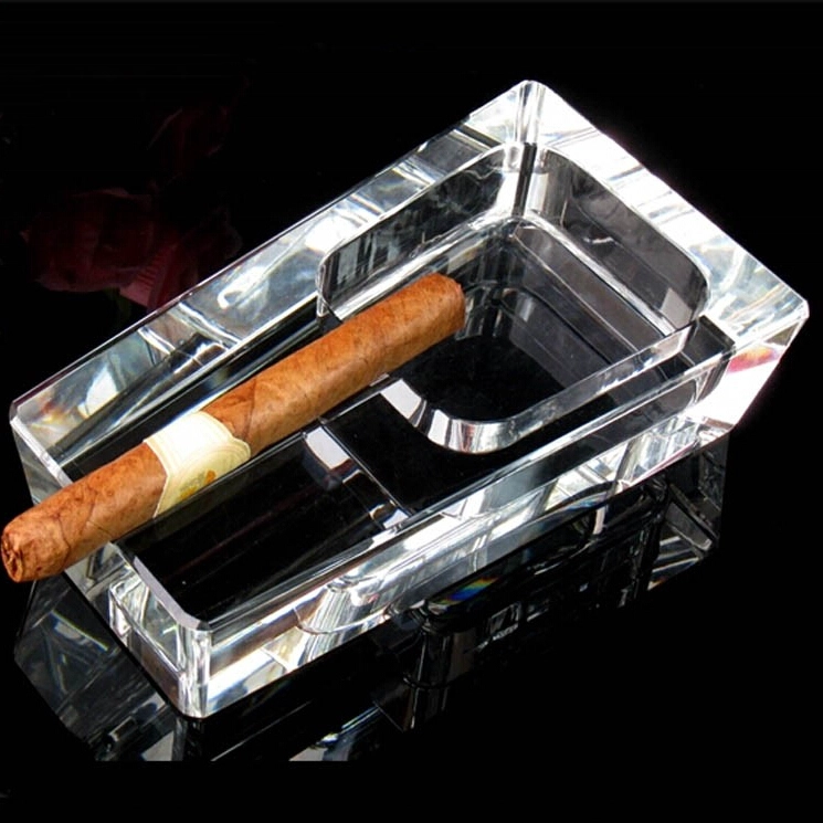 Green Glass Ashtray