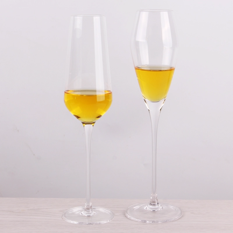 modern champagne flutes