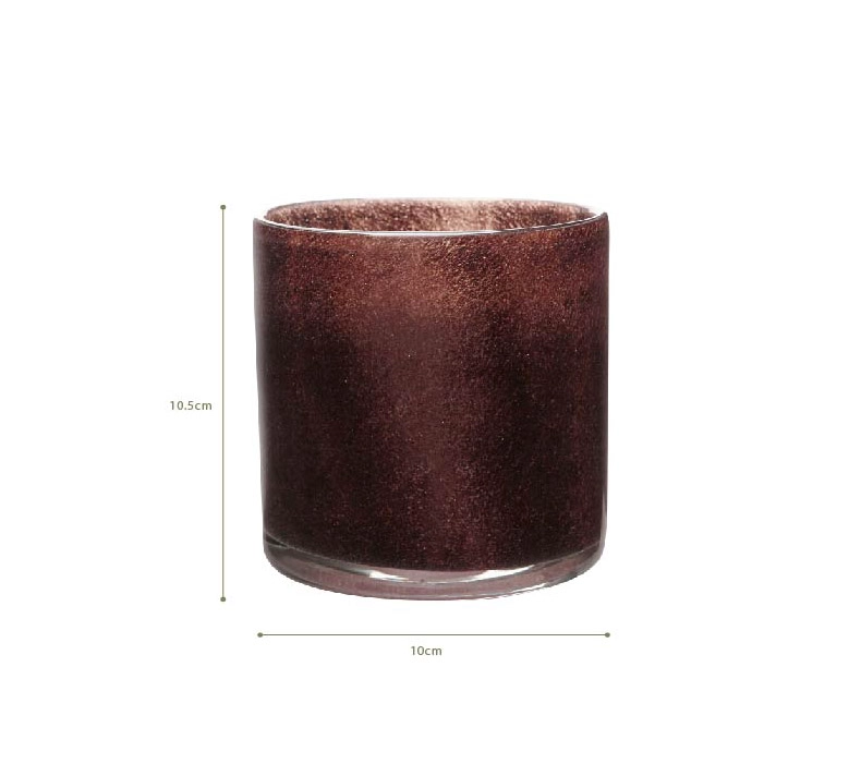 small glass candle holders