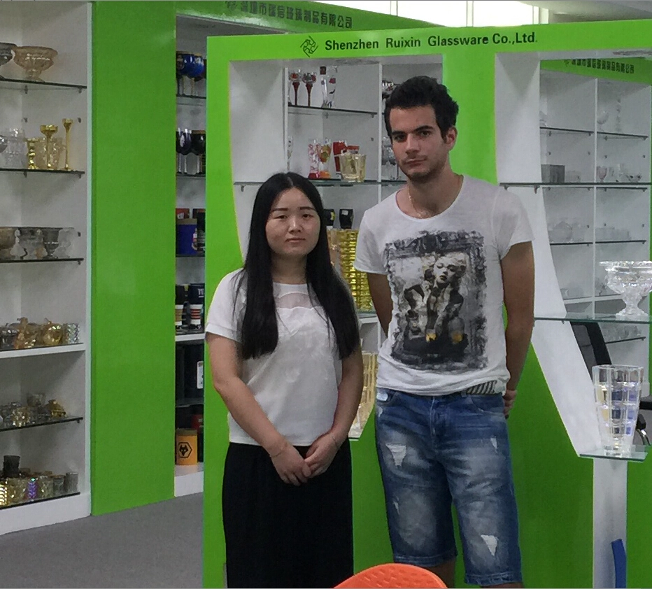 Italy Customer visit RuixinGlass on July 2