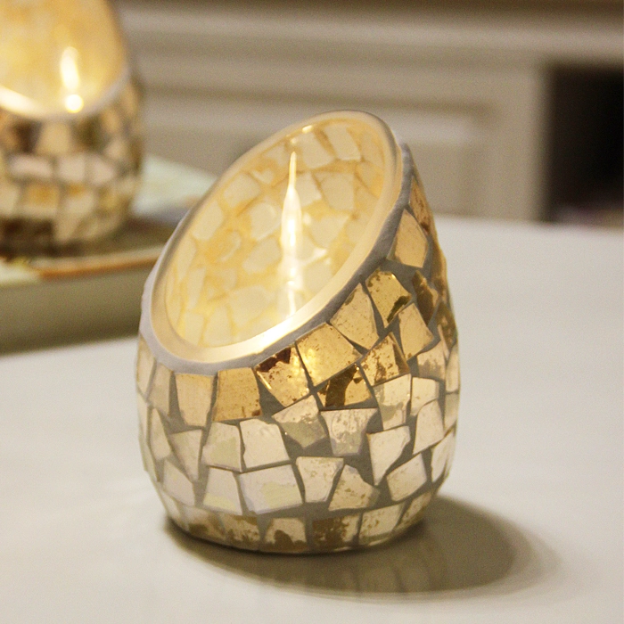 modern glass candle holders