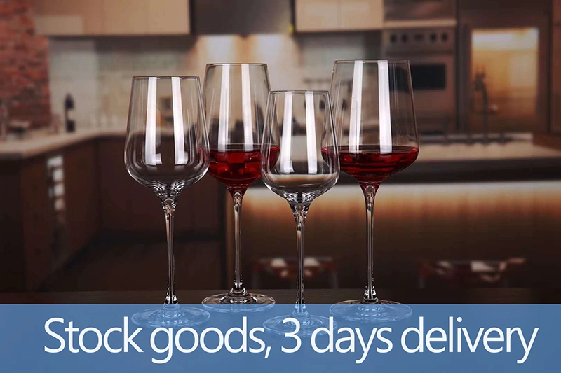 04 Gold Rimmed Wine Glasses Set