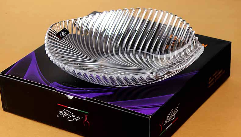 China glass tray facturer round glass fruit plate supplier