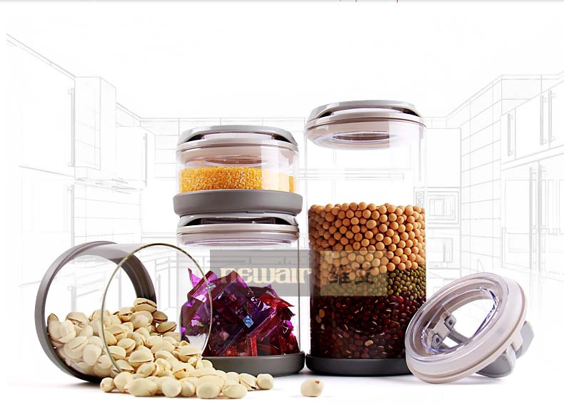 small glass canisters