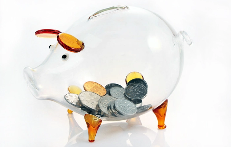 china manufacturer glass saving bank
