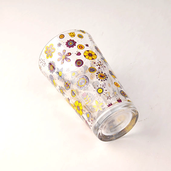 folwer glass cup