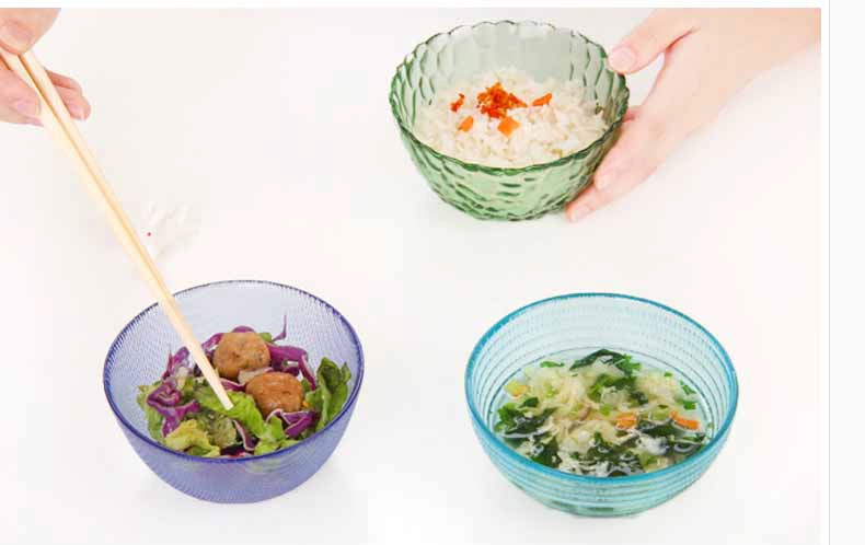 coloured glass bowls