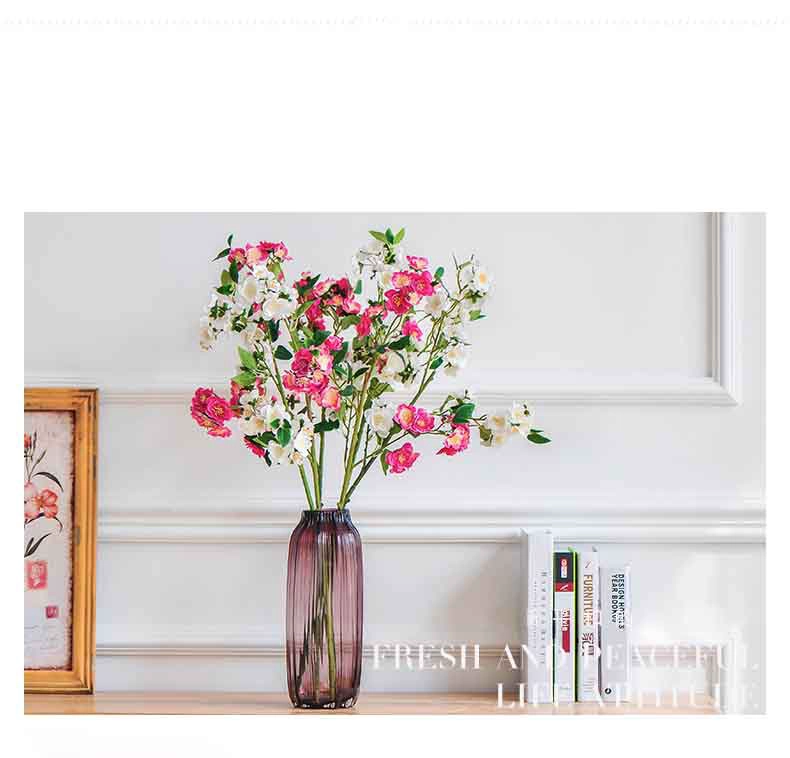 Red glass vase