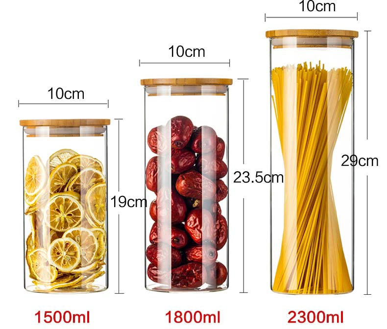 glass kitchen jars