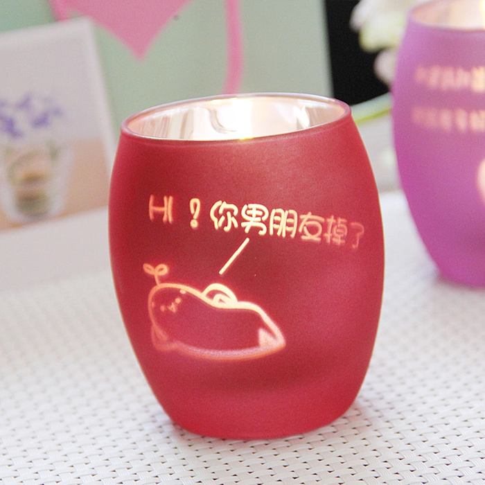 colorful candle holders
