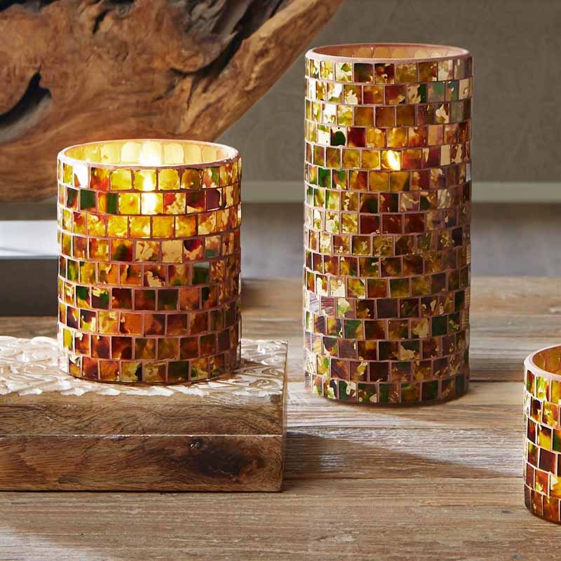 glass cylinder candle holders
