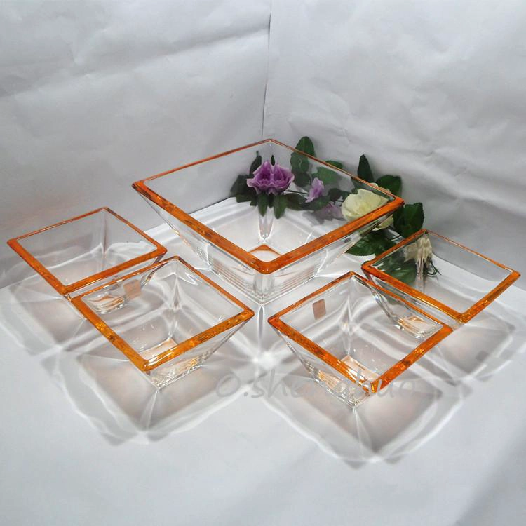 China glass tray facturer round glass fruit plate supplier