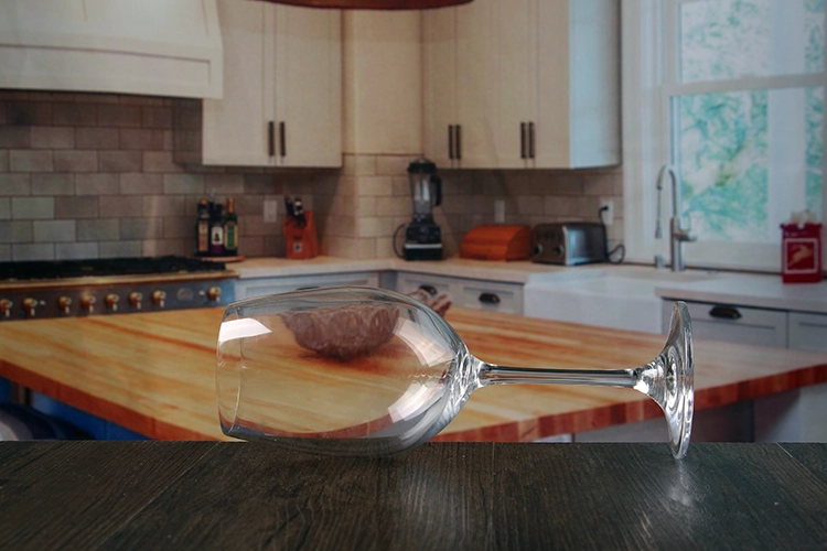 Big crystal goblet
