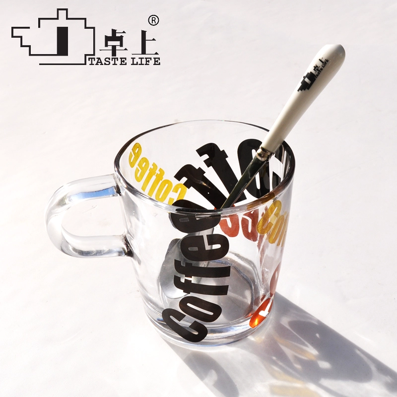 China oem logo glass coffee mugs glass tumbler clear glass coffee mugs wholesale