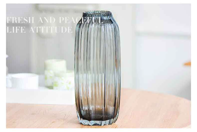 Red glass vase